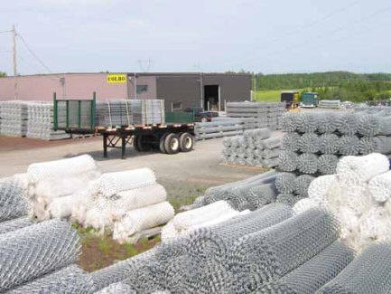 Grillage en mailles de chaîne